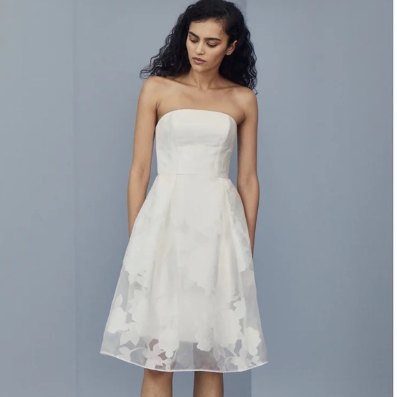Amsale LW166 - Rose Fil-coup Dress Size 8. New with tags. Never worn.